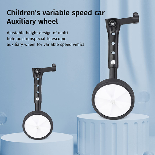 Adjustable 16"- 22" Adult Bicycle Bike Heavy Duty Training Wheels Black/silver - Picture 2 of 12