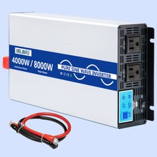 4000W 8000W 12V to 110V 120V Pure Sine Wave Converter Power Inverter LCD RV US
