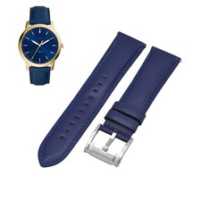 FS5789 22mm Blue Leather Watch Strap For Fossil