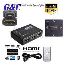3/5 Port 1080P HDMI Switch Selector Switcher Splitter Hub Remote for PS3 HDTV