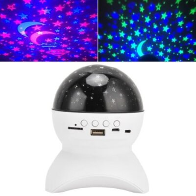 x Kugellampe Projektor Sterne Mond Led mit Bluetooth Lautsprecher Xy-890 sus