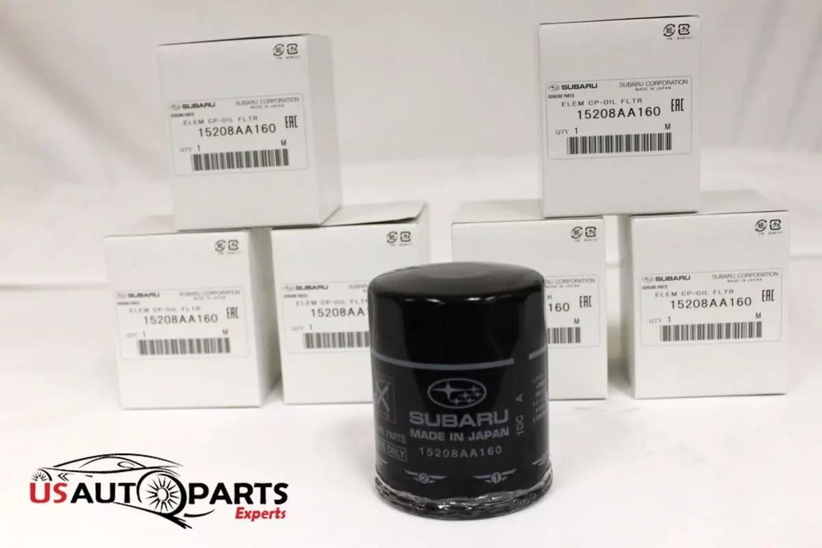 6 PACK Genuine Subaru Engine Oil Filter 15208AA160 Impreza Legacy MADE IN JAPAN