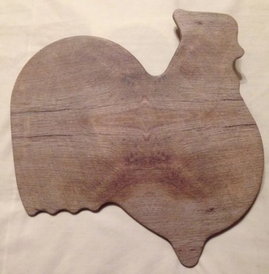 Rooster Chicken Shaped Cutting Board, 13.5'' x 13'' x 0.6'' Kitchen Gadget, NEW