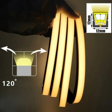 12x12mm Black Silicone LED Channel Diffuser Flexible IP67 LED Neon Light Strip