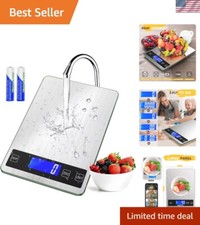 Precision Digital Kitchen Scale - 22lb Capacity, 1g Graduation, Stylish Design