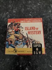 WALT DISNEY 8MM MOVIE SWISS FAMILY ROBINSON ISLAND OF MYSTERY B W 1112 SILENT EX