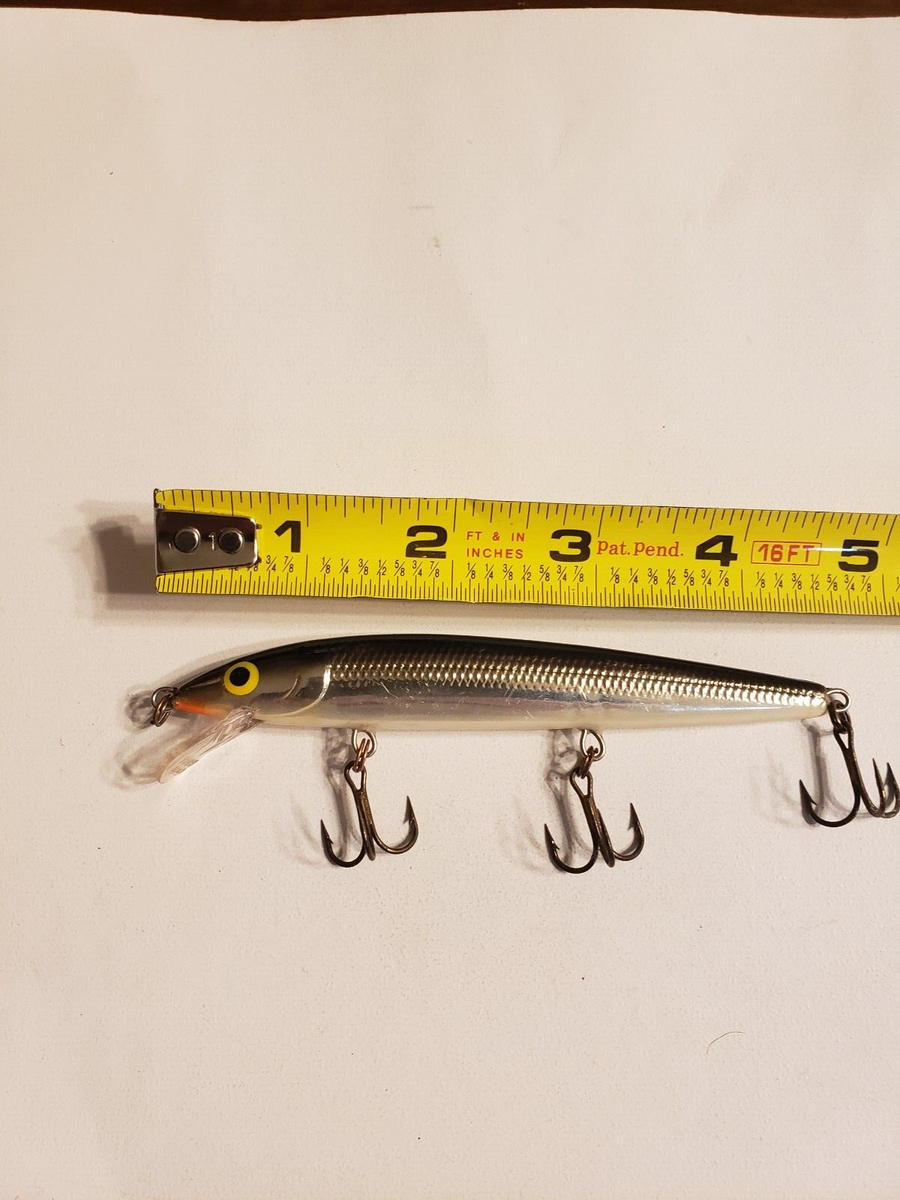 Leurre Rapala HJ-12 Husky Jerk – Noir Argenté, 4 3/4", 7/16 Oz, Suspension (neuf)