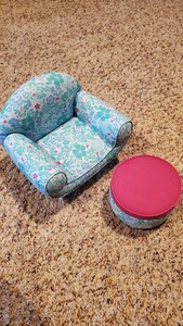 american girl chair and ottoman
