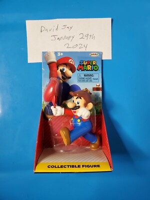  Jakks Pacific World of Nintendo Running Mario Tipping Hat 2.5 inch Collectible