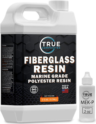 Fiberglass Resin Polyester Resin Marine Grade Resin 1 Gallon with MEKP Hardener 