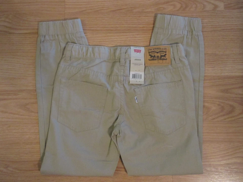 Levi's Strauss & Co. Boys Jogger Khaki Canvas Pants Size 10 25x25 Joggers - Image 4 of 4