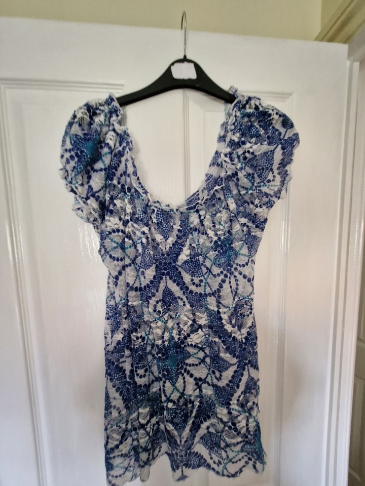 Blue Lacey Top 18 eBay