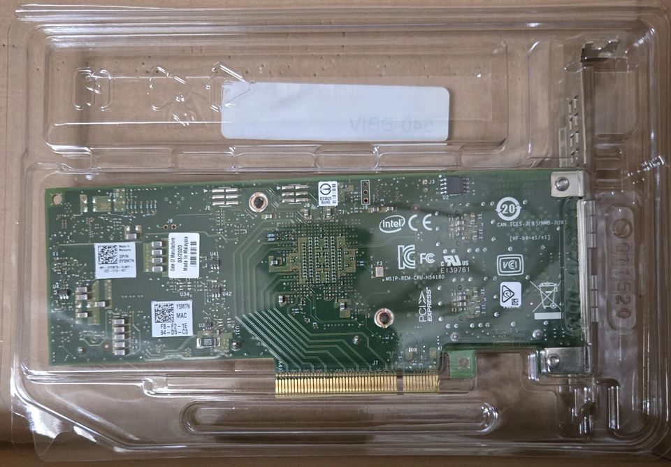 NEW Dell Intel Dual Port 10GbE X710-DA2 Converged Network Adapter Y5M7N 540-BBIV - Image 2 of 2