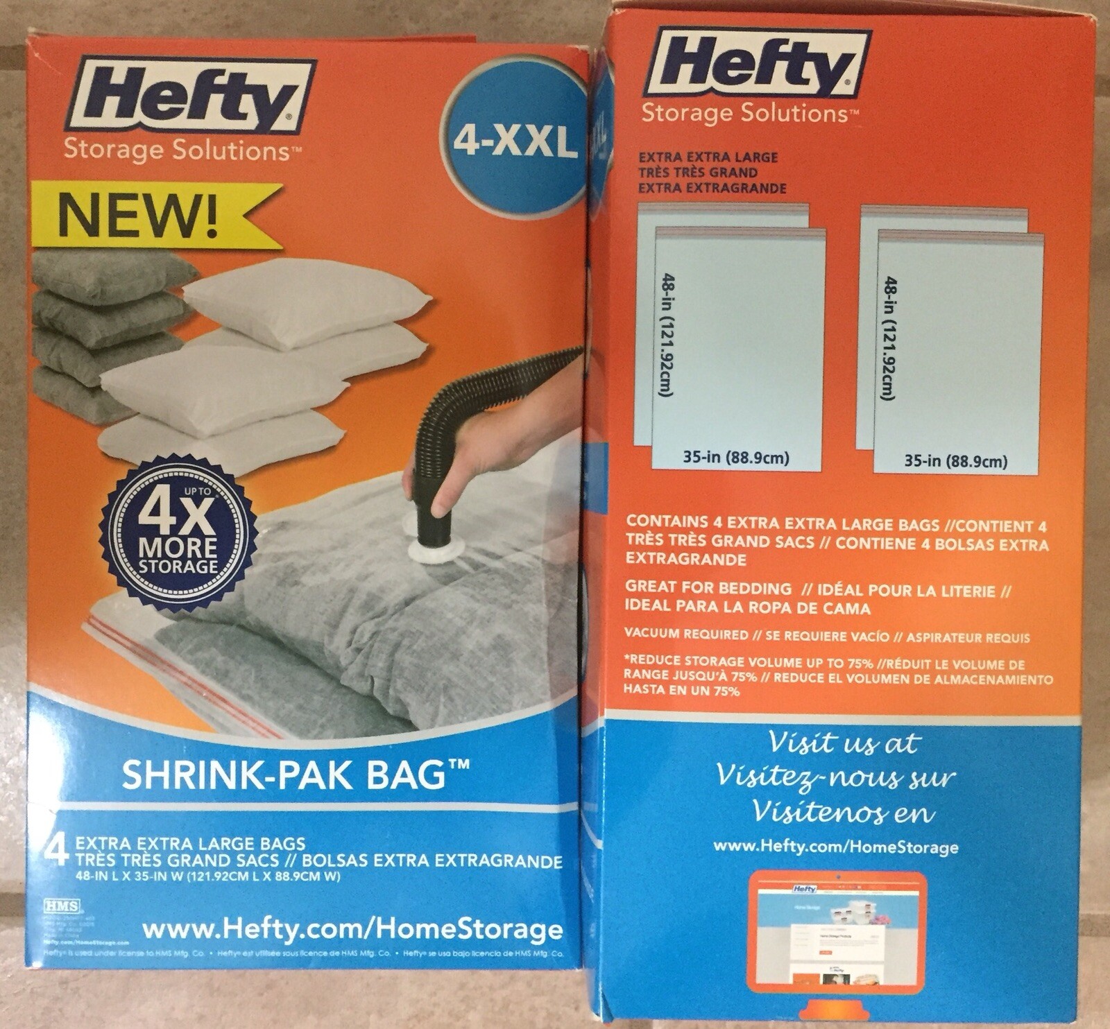 hefty jumbo storage bolsas