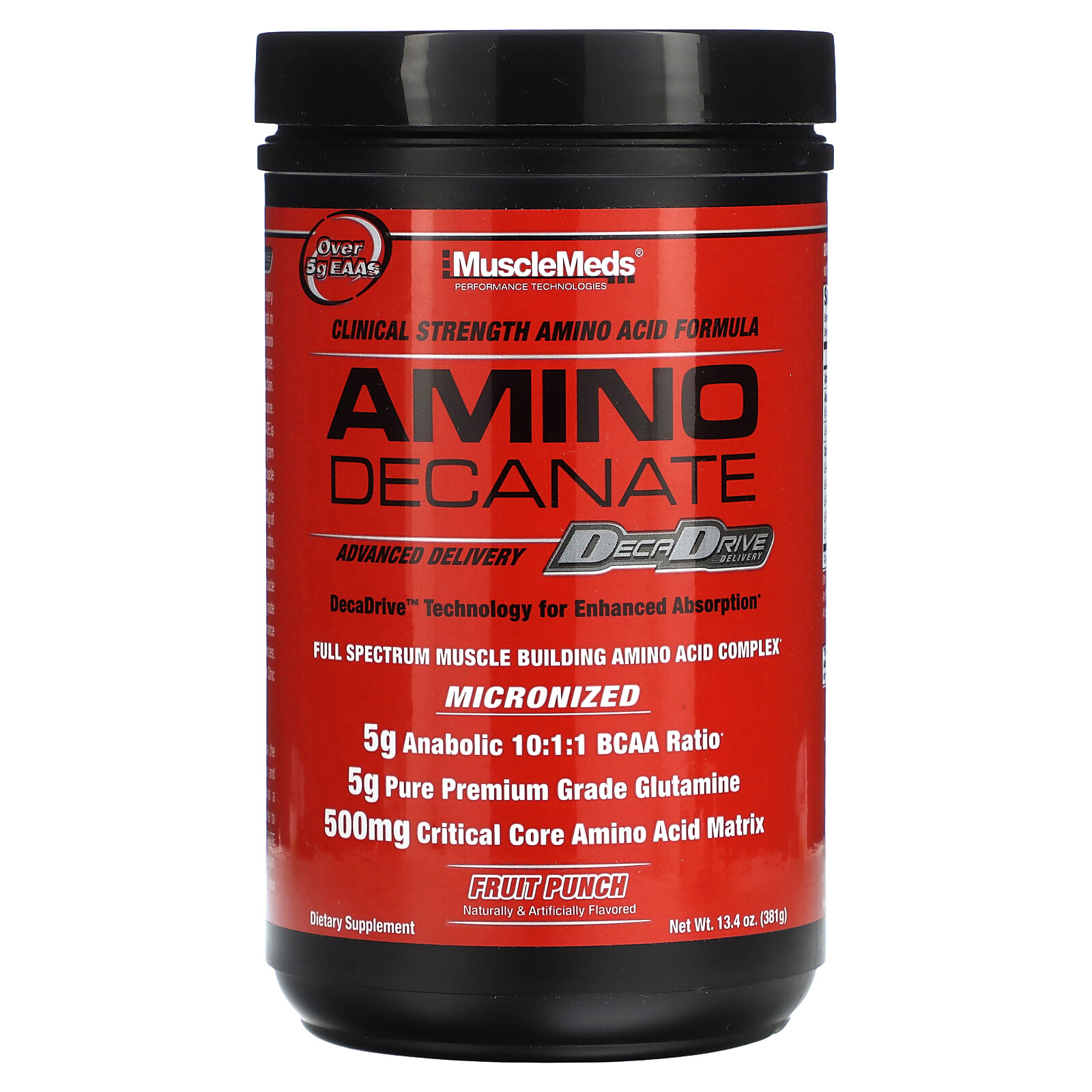 Amino Decanate, Фруктовый пунш, 13,4 унции (381 г)
