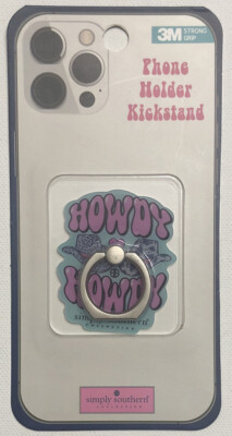 New Simply Southern Phone Holder Kickstand (Howdy! Cowboy Hats) *NIP*