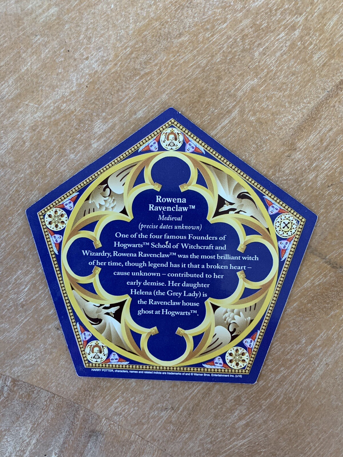 Rowena Ravenclaw Harry Potter Chocolate Frog Holographic Card Universal