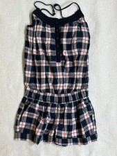 Abercrombie Kids Girls Romper 1-Piece Plaid Shorts L EUC