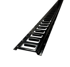 8ft E Track Tie Down Rails Black Powder Coated Steel E-track 96 Trailer Garage