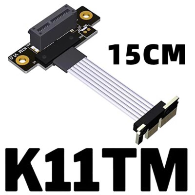 1x PCI-E Extension Card x1 Cable Riser 4.0 PCI Cable Gen4 16G/bps Express PCIe