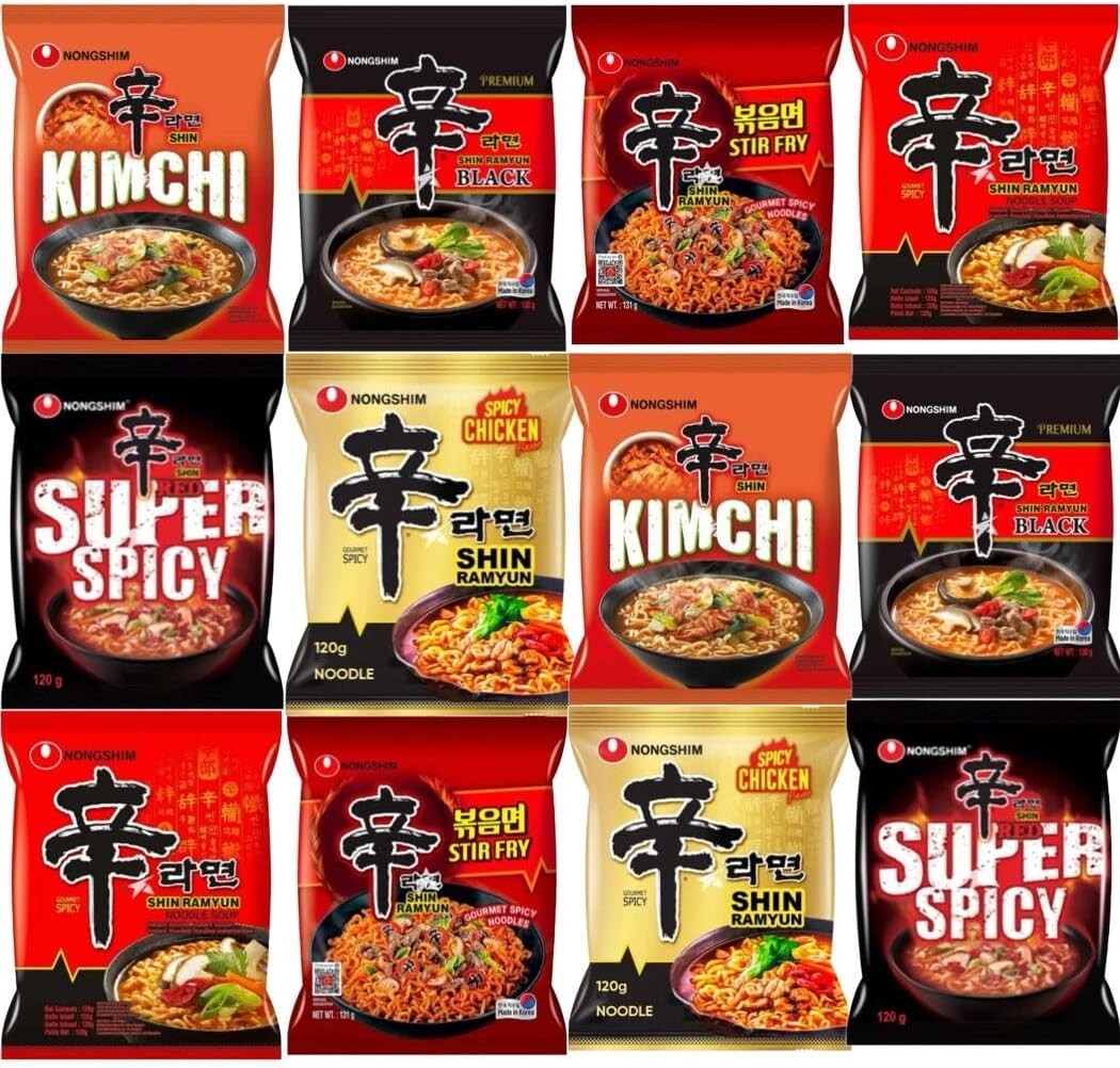 Das Beste von Nongshim Koreanische Nudeln - Auswahl
