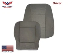 2017 - 2021 Ford F250 F350 XLT Gray Material Driver Bottom And Top Seat Covers