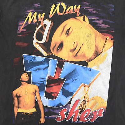 Usher My Way Tシャツ XLサイズ ビンテージ USHER 1997 My Way Nice & Slow T-Shirt Large rap R&B hip-hop front