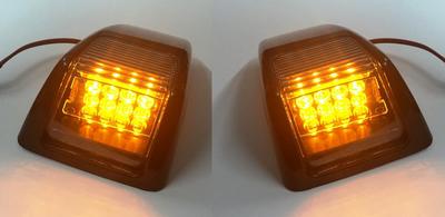 2x New LED Front Side Flashes/Arrows Ce-Approved, E4 Marked#