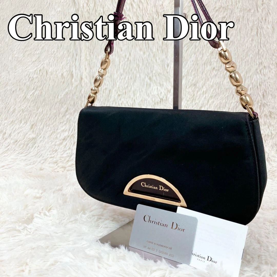 Sac bandoulière Christian Dior Marispearl chaîne nylon 2501M*