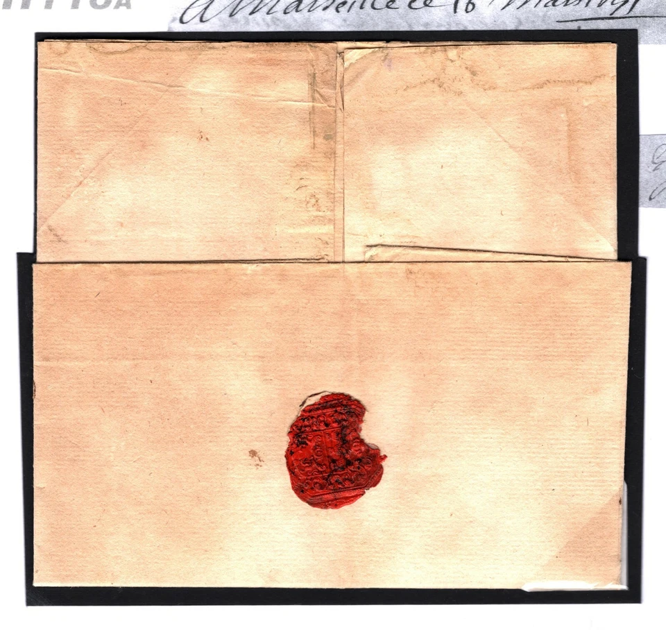 FRANCIA TEMPRANA EL ITALIA Génova REENVIADO Livorno AGENTE RESPALDO 1691 H118a Foto 4 de 4