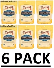 6 PACK - Bob's Red Mill Chickpea Flour, Gluten Free 1 lb (Total 6 lbs)