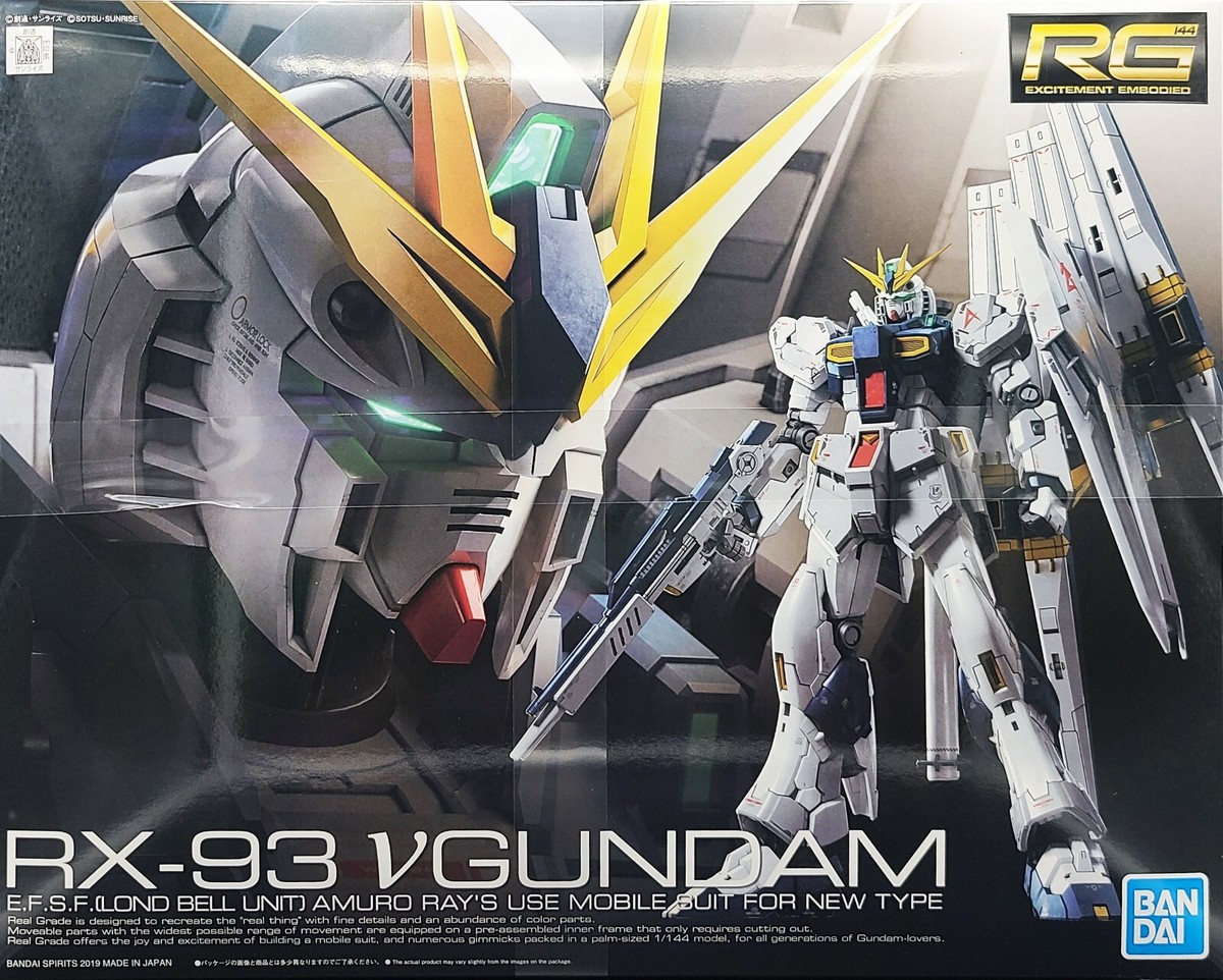 Bandai RX-93 V Gundam (RG) 1/144 Scale Plastic Model Kit | eBay