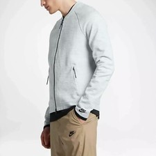 NIKE TECH KNIT JACKET MEN'S UK L 'PURE PLATINUM' - 832178 100