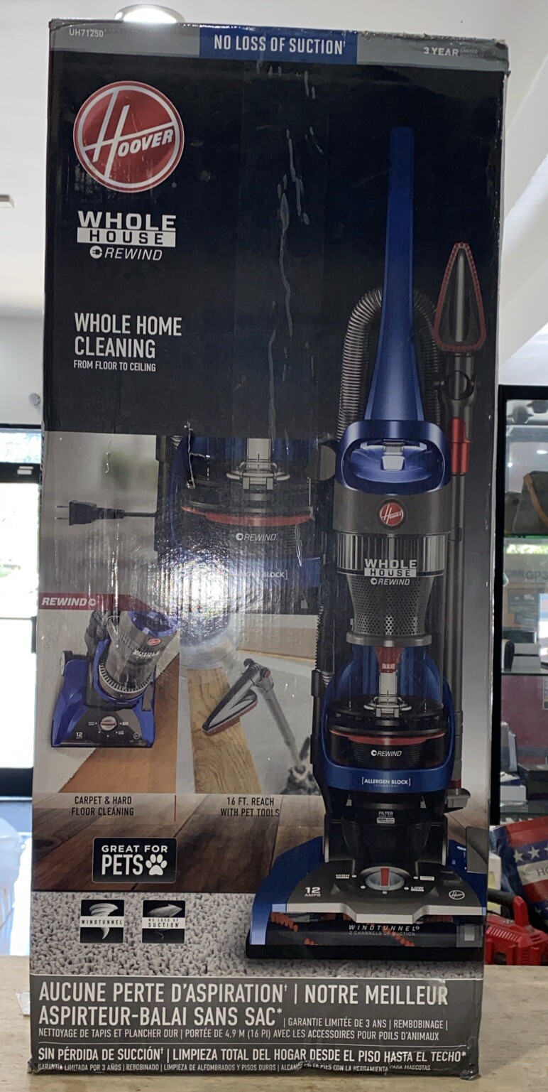 HOOVER Whole House Rewind Bagless Upright Vacuum Cleaner, UH71250V