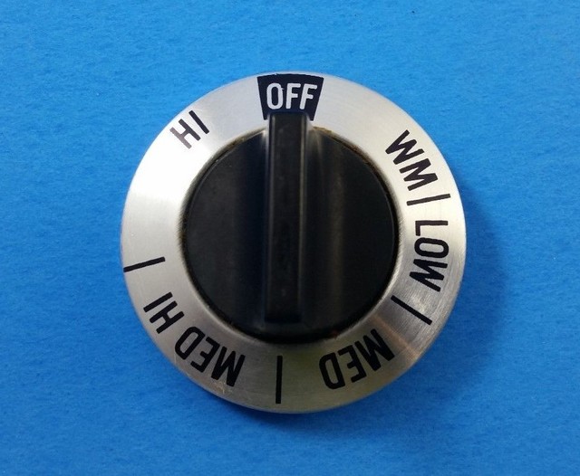 WB3X464 WB3X5640 Vintage GE/Hotpoint Stove Burner Knob Black; A64b