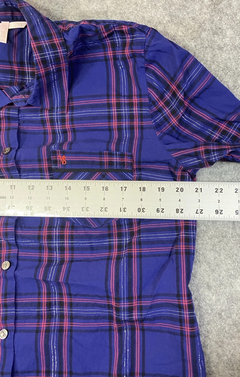 UNDERCOVER Camicia da notte Victoria's Secret taglia grande abito pigiama a quadri filo metallizzato