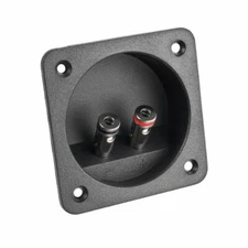 NVX NBTERM2 Square Push Style Outer Design Terminal Cups w/ Chrome-Plated