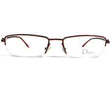 Christian Dior Eyeglasses Frames CD3627 HJ3 Red Rectangular Half Rim 51-17-135