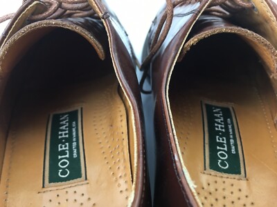 Cole Haan USA Mens Brown Leather Apron Split Toe 328604  display picture 3