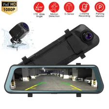 10" Backup Camera Kit 1080P Car Rear View Reverse Night Vision Parking System