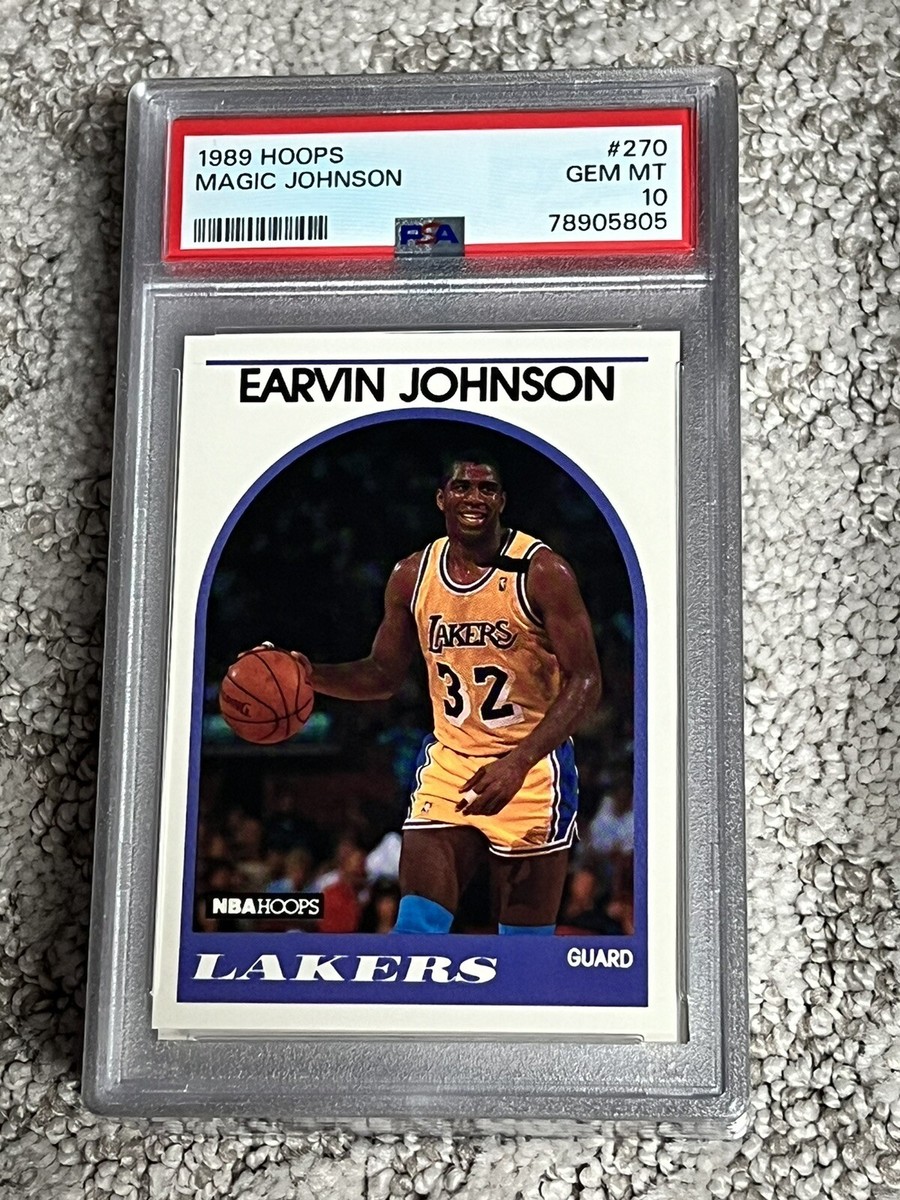 PSA 10 GEM MINT BASKETBALL CARD 1989 HOOPS HOF EARVIN MAGIC