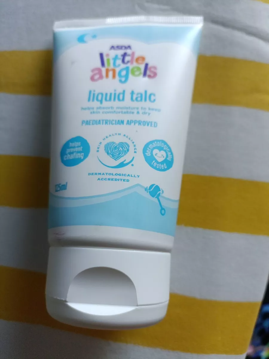 Asda Little Angels Liquid Talc Baby Talcum Powder NEW 125ml Chafing Vegan