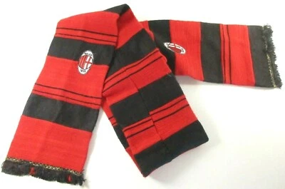 Écharpe Football Scarf Milan AC 1899 Rossoneri Supporter Foot Calcio - Photo 1/4