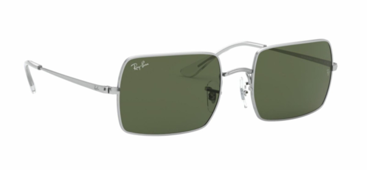 New RAY-BAN RB 1969 9149/31 RECTANGLE Sunglasses 54-19 Silver