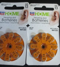 RITE AID Home Hearing Aid Batteries Size 13, 2 PACK - 8 EA (16)