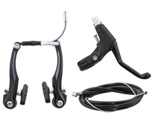 AltaLine Bicycle Alloy REAR V-Brake Complete Set 110mm Black.