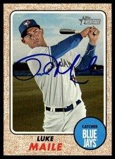 2017 Topps Heritage Luke Maile Toronto Blue Jays #696 Signed