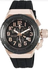 Swiss Legend Men's 'Trimix Diver' Swiss Quartz Stainless Steel Watch 13842-RG-01