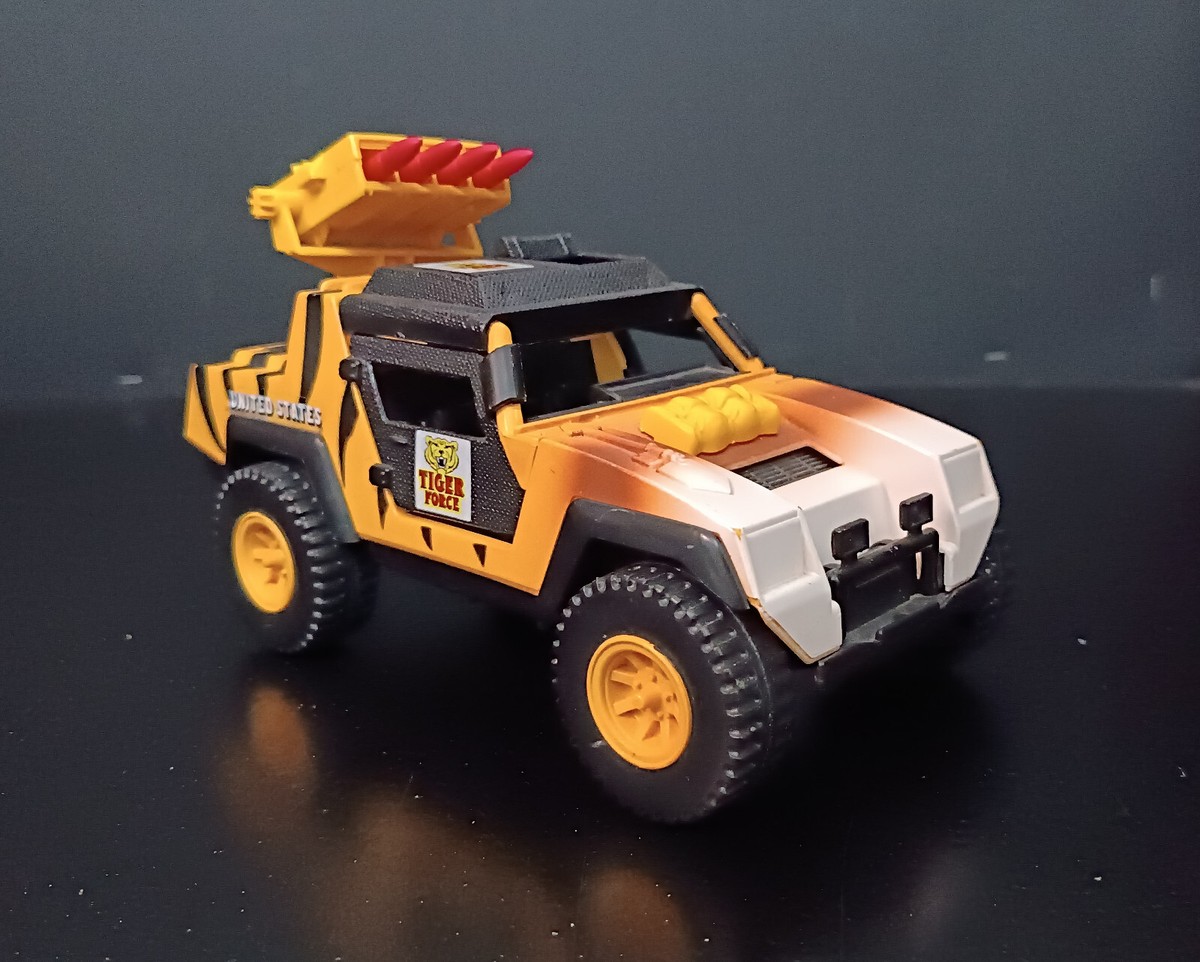 アメリカンプラスチックトイ GiJOE等用ジープ ビンテージ(1) HASBRO 1989 GI JOE EUROPEAN TIGER FORCE SAHARA TIGER STING VEHICLE