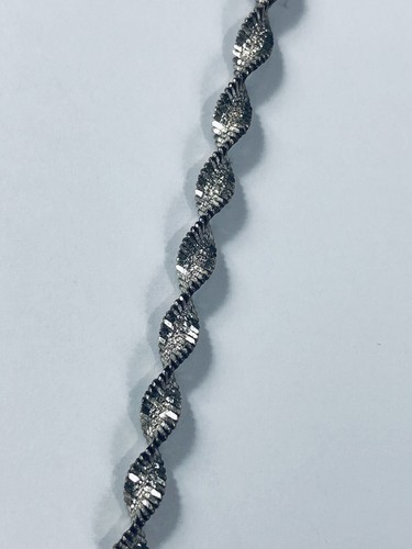 GM Sterling Silver Necklace Chain Twisted - 18 in Length - Picture 3 of 11